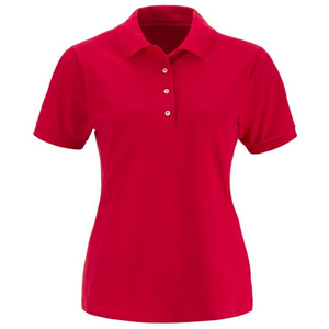 Polo de Jersey de algodón con logotipo personalizado impreso que absorbe la humedad para mujer, Polo ajustado sin mangas con botón, venta al por mayor - Product Image 5