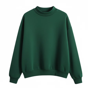 Sudadera de Invierno de Alta Calidad para Mujer, Talla Grande, Cuello Alto Simulado, Secado Rápido, Ecológica, Suave, Cálida, de Felpa, Acogedora, Personalizable en la Parte Delantera - Product Image 1