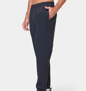 กางเกงออกกำลังกายผู้ชายผ้าโพลีเอสเตอร์/ ผ้าฝ้ายมัดย้อมสีล้วนระบายอากาศได้ดีกางเกงออกกำลังกายเอวสูง - Product Image 4