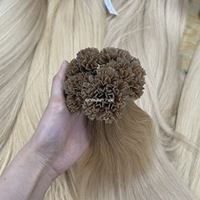 Rambut Vietnam V TIP Harga Pabrik Terlaris 100% Rambut Asli Tebal dari Akar Hingga Ujung, Ujung Rambut Penuh