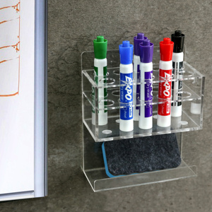 Porta Pennarelli Cancellabili a Parete con 10 Scomparti in Plastica con Gomma Organizzatore Moderno per Ufficio <span class=keywords><strong>Casa</strong></span> e Scuola - Product Image 6
