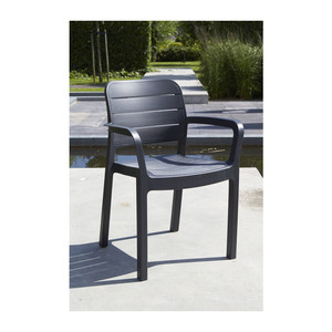 Sedia Allibert 'Tisara' Grafite 58x53 H 83 cm - Product Image 1