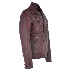 2025 Slim Fit moto porter imperméable hommes veste en cuir Style Vintage respirant hommes veste en cuir - Product Image 6