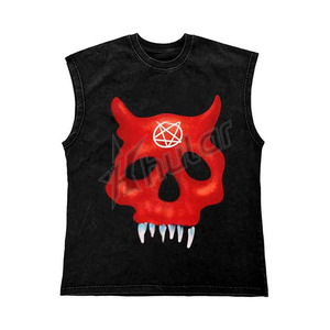 Camiseta sin mangas de peso pesado de gran tamaño para hombre - Product Image 5
