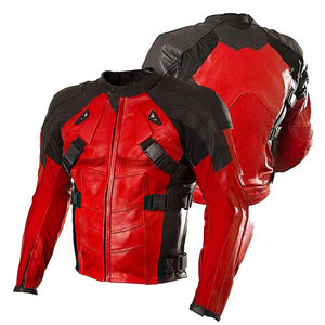 Veste en cuir de moto pour hommes de haute qualité avec pantalon couleur unie dernière conception pour la saison d'hiver de course prix raisonnable - Product Image 3