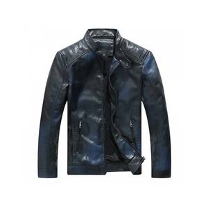 Veste en cuir PU de style motard pour homme, best-seller OEM, coupe ajustée de haute qualité, design tendance pour l'hiver - Product Image 4