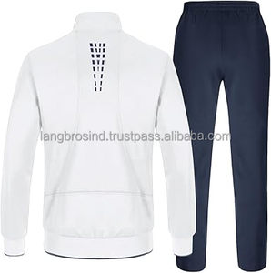 Unisex Adulto Diseño personalizado 2 piezas Full Zip Winter Warm-Up Training Jogging Track Suits Hombres Casual Athletic XL Plus Size - Product Image 2