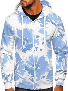 Sweats à capuche zippés pour hommes de qualité supérieure prix d'usine conception populaire couleurs personnalisées tendance mode sweats de haute qualité - Product Image 6