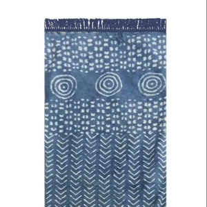 Tapis de yoga rectangulaire lavable, design unique, fait main, 100% coton, 68"x24", imprimé, haute qualité, unisexe, pour l'exercice à domicile - Product Image 1