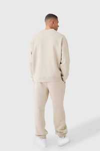 Ensemble survêtement cargo surdimensionné pour homme OEM, logo personnalisé, respirant, 100% coton, sweat-shirt surdimensionné et pantalon cargo, ensemble de survêtement - Product Image 5