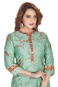 Ropa étnica portátil para fiestas y eventos de boda, conjunto de Kurta para mujer a la venta al mejor precio de la India - Product Image 5