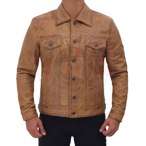 High Quality Best Leather <b>Jacket</b> New Design Hot Sale Outdoor Wear <b>Men</b> Leather <b>Jacket</b> In Best Price - Product Image 2