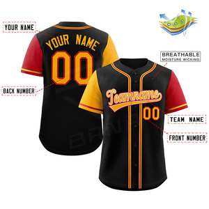 Nouveau prix raisonnable, meilleure qualité, 100% polyester, antibactérien, respirant, séchage rapide, maillot de baseball grande taille, nom d'équipe personnalisé - Product Image 6