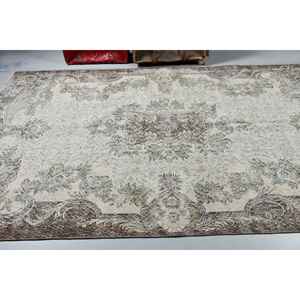 Alfombra Turca Vintage, Grande, 5.5x9.5 pies (168x291 cm), Alfombra de Lana Marrón con Diseño de Camuflaje - Product Image 2