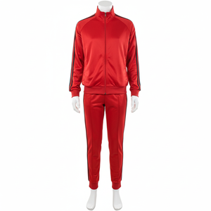 Ensemble survêtement jogging deux pièces pour homme Demark International, veste et short d'hiver, respirant, en polyester/coton tricoté, style urbain - Product Image 1