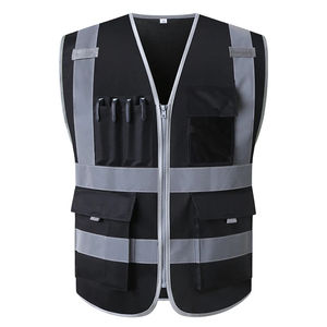 Nouvel arrivage Gilet de sécurité respirant réfléchissant haute visibilité Réflecteur de visibilité haute sécurité pour l'hiver Poche de travail sans manches - Product Image 2