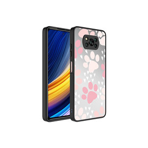 Funda de silicona para teléfono móvil JoieCreatif para Xiaomi Poco X3 14 Plus, funda protectora para cámara con diseño de pata y patrón espejado - Product Image 1