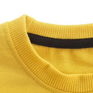 Sweatshirts à col rond en coton de couleur unie personnalisés pour enfants bébés garçons vierge style décontracté printemps automne - Product Image 6