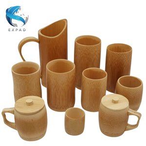 Taza de madera de bambú puro para uso diario - Product Image 1