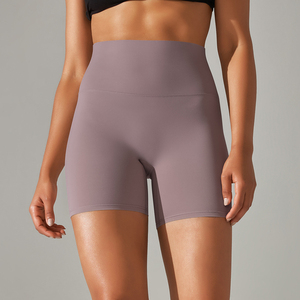Pantalones de Yoga de cintura alta sin costuras con estilo para mujer, mallas de nailon Spandex, oferta de muestra gratuita, ropa que absorbe la humedad del gimnasio teñida baja - Product Image 5