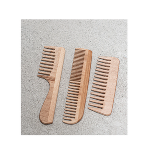 Peigne en bois outils de coiffure 100% mangue naturelle brosse à cheveux en bois peigne pour les femmes utilisent une taille différente - Product Image 6