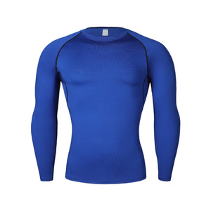 T-shirt de sport à manches longues à séchage rapide, base élastique, logo personnalisé OEM, prix d'usine Chine Bangladesh - Product Image 2