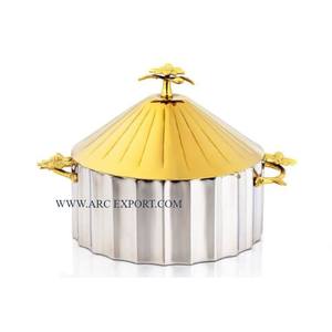 Artículos de cocina pulidos de cobre, sartén para cocinar, cazuela, plato para servir, calidad Premium, redondo, hecho a mano, servidor clásico, olla caliente - Product Image 3