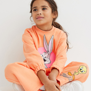 Sweat-shirt à col rond pour filles et enfants, sweat-shirt avec motif, impression de logo personnalisée pour hommes, 100% coton - Product Image 2