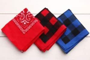 High Quality Women's 100%Cotton <b>Red</b> Color <b>Bandana</b> Popular for Sport and Yoga Custom Logo Bandanas for Girls and Adults Wholesale - Product Image 3