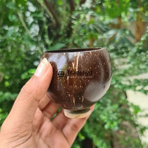 Natural Coconut <b>Cup</b> for Kids <b>Smoothies</b> Safe Eco Friendly Handmade Fun Coconut Shell Mug by Tradebyd - Product Image 4