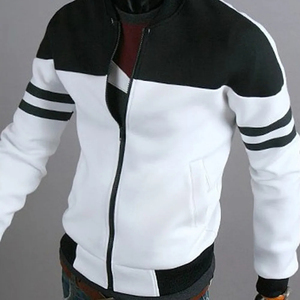 Casual Men's Autumn Winter <b>Zipper</b> <b>Jackets</b> Sportswear Patchwork Long Sleeve Coat Fashion Streetwear Outdoor <b>Jackets</b> - Product Image 4