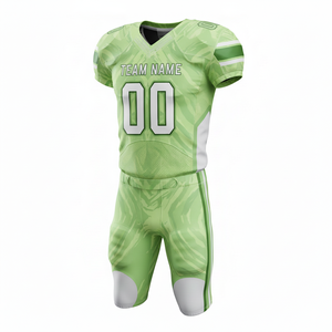 ชุดอเมริกันฟุตบอลแบบกำหนดเองสำหรับผู้ชายและเยาวชน ชุดกีฬาทีมแบบส่วนตัว รวมถึงเสื้อเจอร์ซีย์ระบายอากาศ กางเกง และไซส์พลัส - Product Image 1