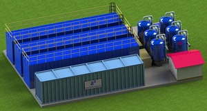 Planta de Tratamiento de Aguas Residuales Domésticas en Contenedor AKTIFPAK para Uso Doméstico, con Bomba, Motor PLC, Rodamiento, Potencia de 3kW, 1 Año de Garantía - Product Image 4