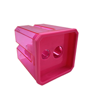 SHIRLEY YA Taille-crayon manuel en plastique à double trou, design créatif et simple, style Kawaii, pour papeterie