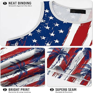 Camisetas sin mangas de talla grande para hombre, camisetas sin mangas transpirables de algodón de estilo callejero para verano, camisetas sin mangas para hombre - Product Image 6