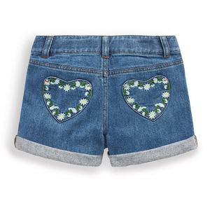 Wholesale Designer Clothing Summer <b>Blue</b> Fringed Denim Shorts Embroidery Fashion Brand Ripped <b>Jean</b> Shorts <b>Women</b> - Product Image 3