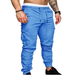 Pantalon cargo décontracté pour homme, coupe droite, taille haute, motif camouflage, pour le travail, la randonnée en plein air, lavage délavé, pour jeunes - Product Image 3