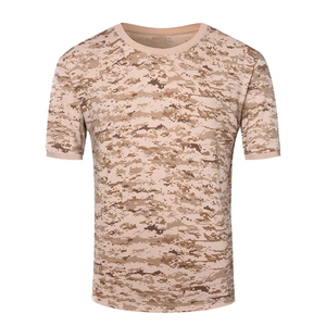 Nouveau T-shirt de camouflage à manches courtes en coton Vente en gros pas cher T-shirt de camouflage vierge confortable à manches courtes pour hommes - Product Image 3