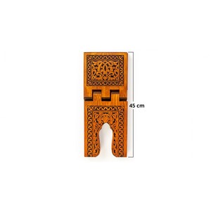 แท่นบรรยายไม้ลายเผาแบบเซลจุกขนาดเล็ก รุ่น TS007 งานฝีมือไม้ไผ่และไม้ - Product Image 3