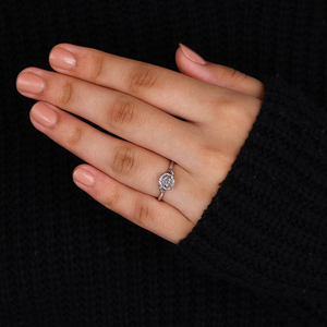 Anillo de Compromiso con Diamante Solitario, Corte Portugués, Diamante Cultivado en Laboratorio para Mujer, Certificado IGI, Regalos de Aniversario - Product Image 2