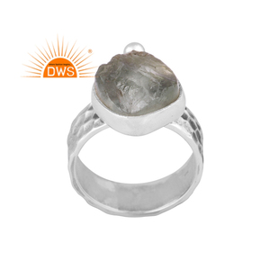 Newly Design Oxidized Sterling <b>Silver</b> Natural Green Amethyst Gemstone <b>Statement</b> <b>Ring</b> Custom Jewelry For Women Gift For Her - Product Image 1