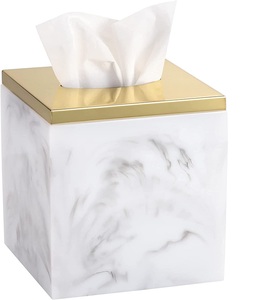 Combinaison bois et métal porte-serviettes porte-serviettes de mariage meilleure qualité accessoires de salle de bains Design moderne boîte à mouchoirs - Product Image 6