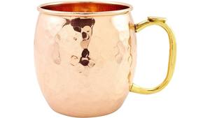 Taza de mula de Moscú de cobre puro exclusivo con mango de latón, taza de cobre para beber para el hogar, Hotel, restaurantes, accesorios - Product Image 5