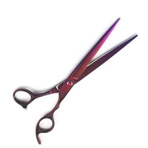 Ciseaux de toilettage pour animaux de compagnie de coiffure en acier inoxydable revêtus de titane personnalisés de haute qualité fabricant coupe directe - Product Image 4