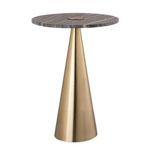 Nórdico moderno latón mesa auxiliar Premium sala de estar decoración del hogar café Constable muebles de Metal característica sostenible - Product Image 1