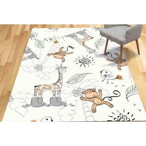 Tapis pour enfants Girafe : Décoration de chambre de bébé en chenille, lavable en machine, tapis imprimé, tapis doux non tissé - Product Image 4