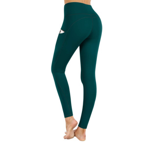 Leggings de yoga personnalisés à taille haute, longueur intégrale, en spandex/polyester, extensibles dans quatre directions, séchage rapide, respirants, pour la salle de sport et la remise en forme - Product Image 6