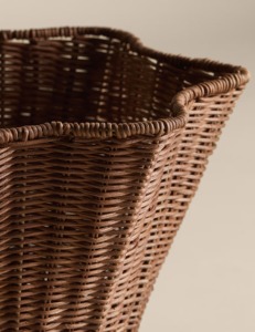 Panier de rangement rectangulaire en rotin naturel, écologique, moderne et multi-usages - Product Image 4