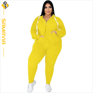 ชุดวอร์มแอคทีฟขนาดใหญ่พิเศษสำหรับผู้หญิงเนื้อนุ่มยืดหยุ่นและเหมาะสำหรับกีฬาและสันทนาการ - Product Image 1