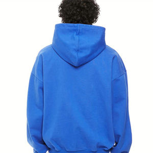 Sweat-shirt à capuche oversize en molleton 100 % coton anti-plis pour homme et femme, à manches longues, idéal pour le fitness et les loisirs, tendance - Product Image 6